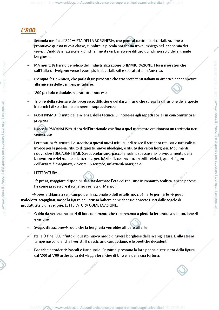 Anteprima pagina 1 — L'OTTOCENTO