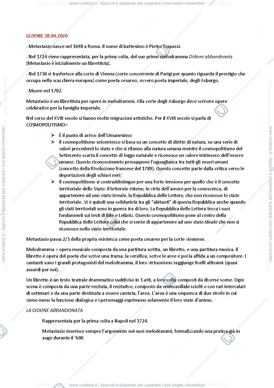 Anteprima pagina 1 — PIETRO METASTASIO