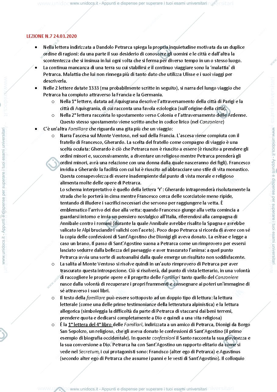 Anteprima pagina 1 — FRANCESCO PETRARCA PT.2