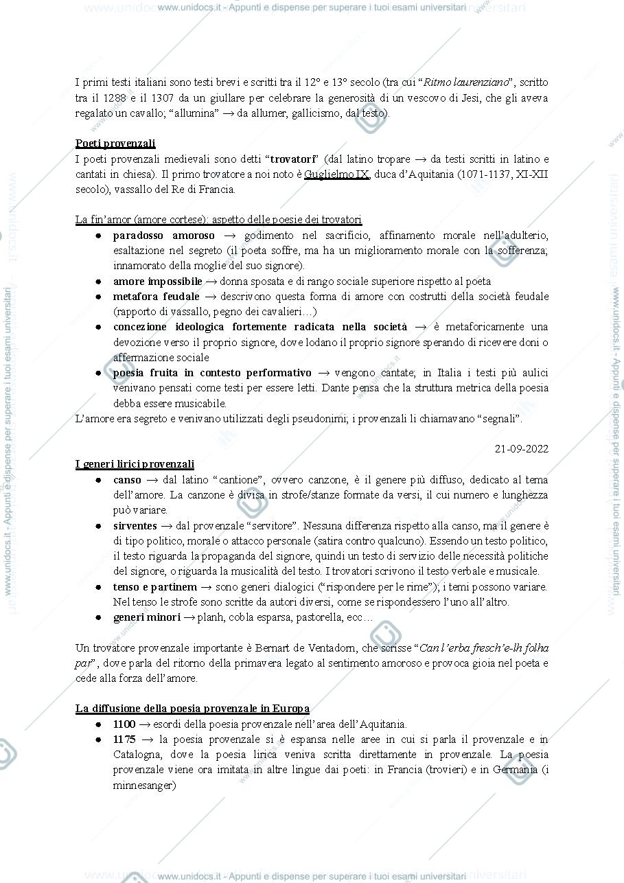 Anteprima pagina 2 — Letteratura italiana