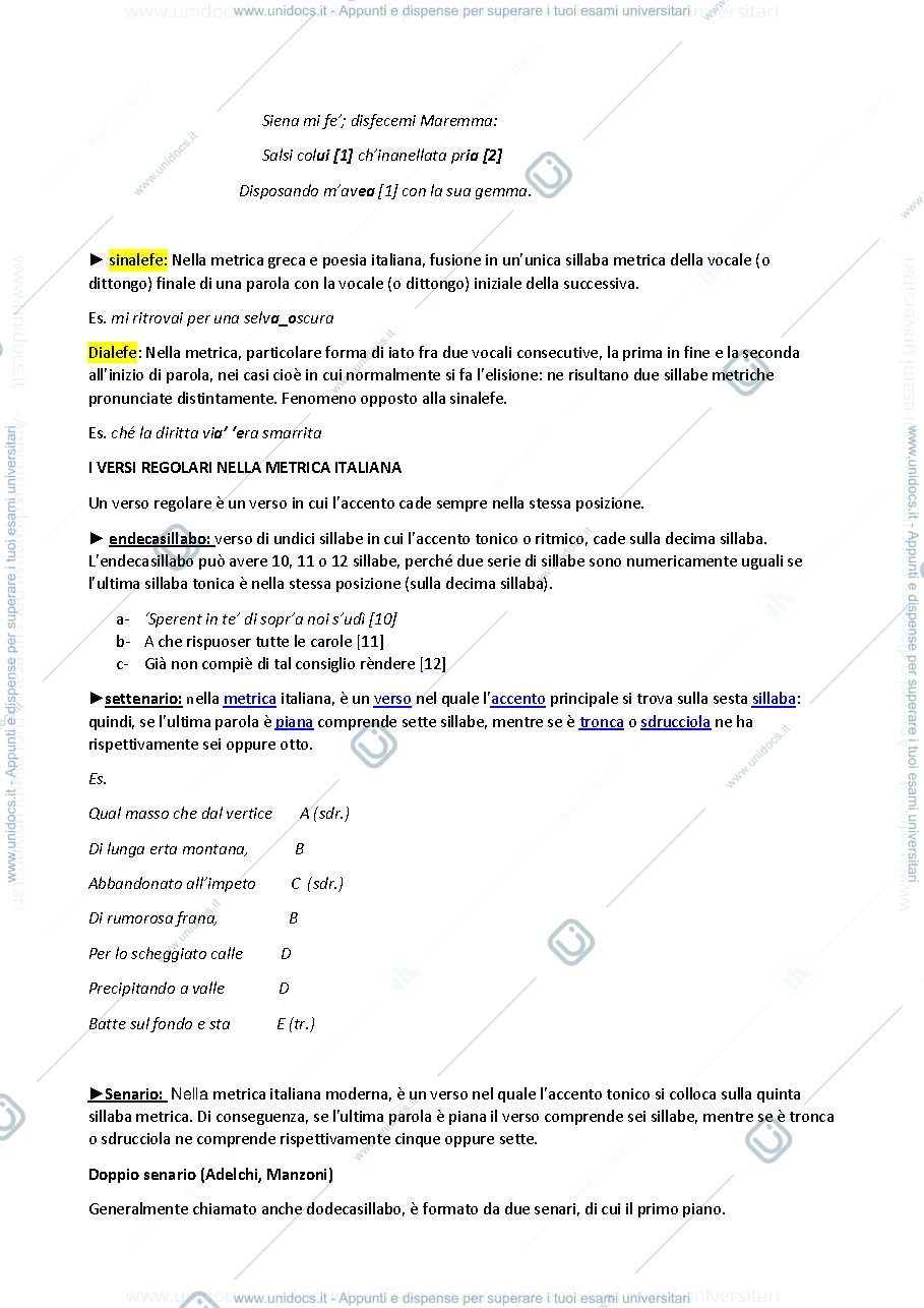 Anteprima pagina 3 — Appunti MODULO A LETTERATURA ITALIANA A (FEDI) aa. 2018-2019
