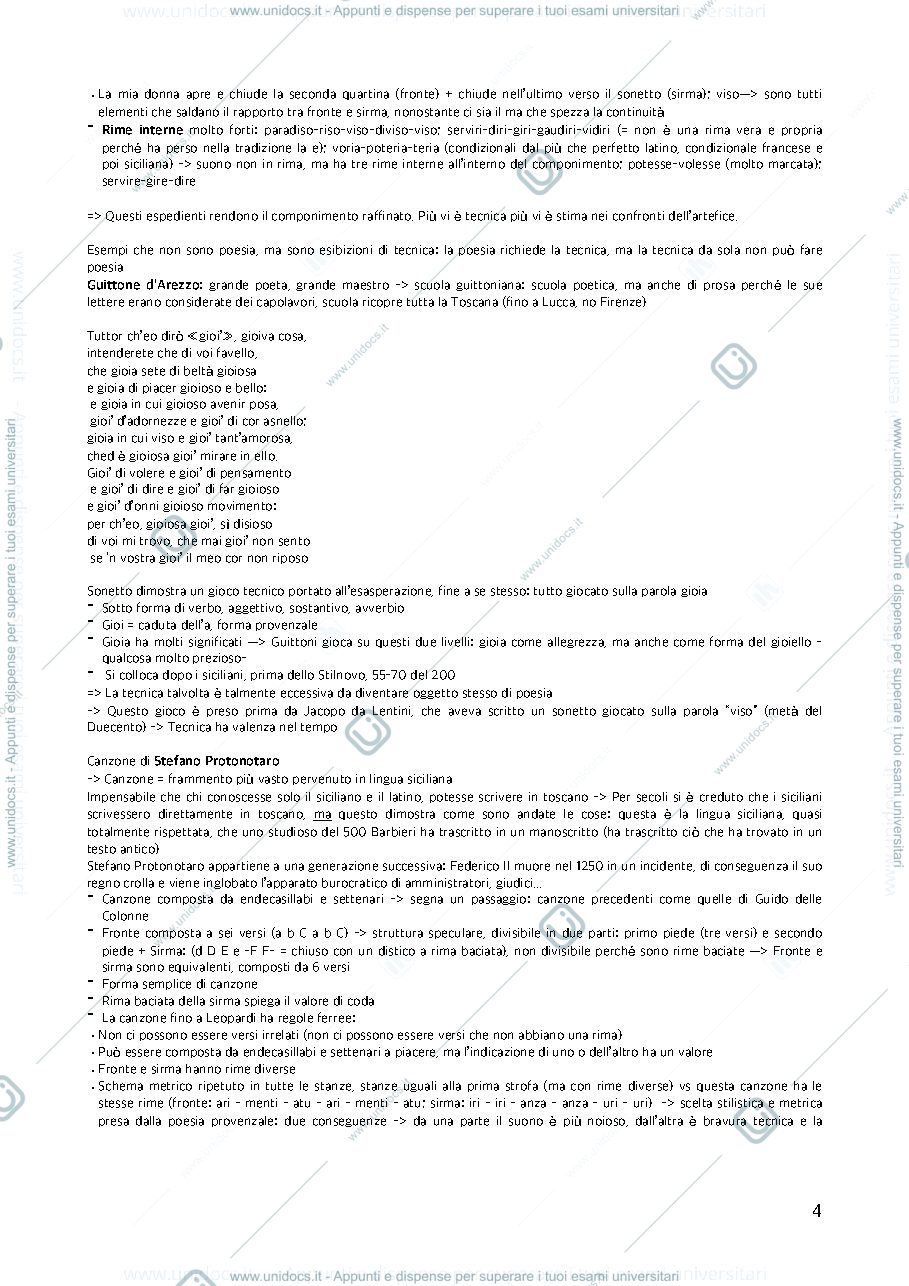 Anteprima pagina 4 — Letteratura Italiana Danzi Modulo A e B
