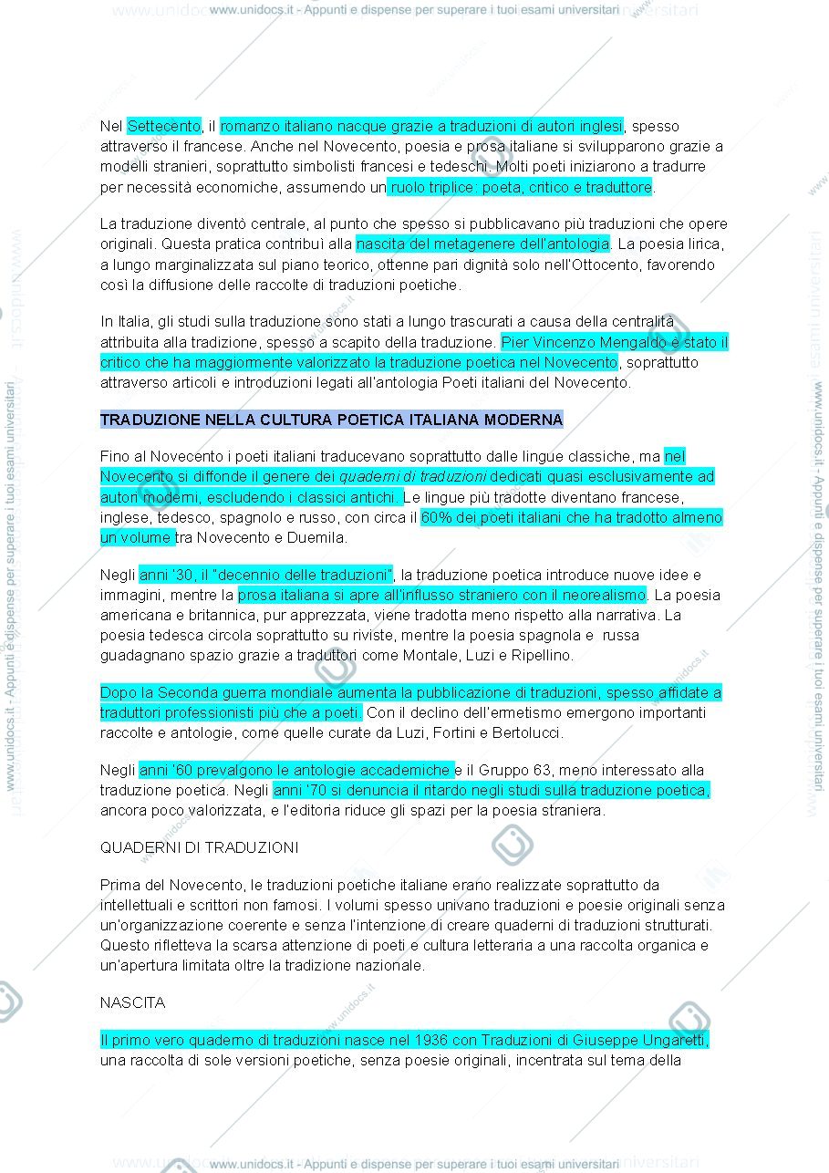 Anteprima pagina 2 — Letteratura italiana riassunti corso di jacob blakesley 