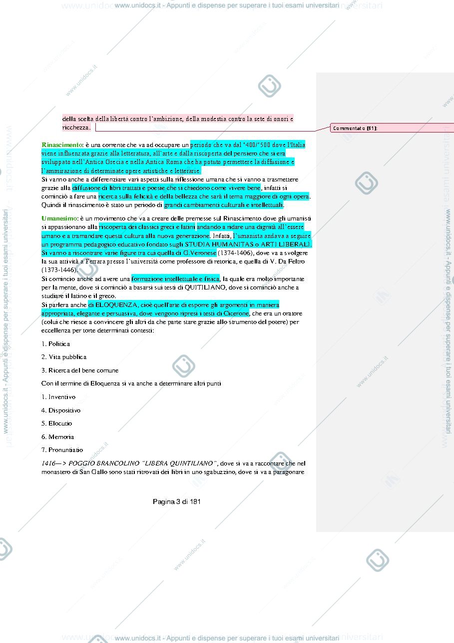 Anteprima pagina 3 — Letteratura Italiana