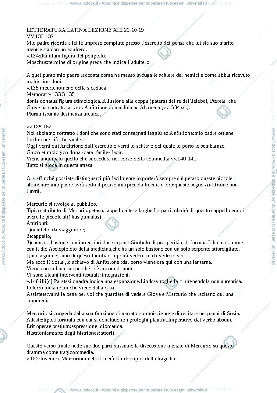 Anteprima pagina 1 — Plauto, Amphitruo