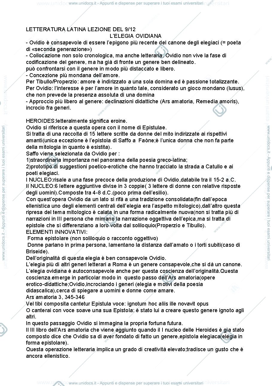 Anteprima pagina 1 — Heroides Ovidio epistola 3