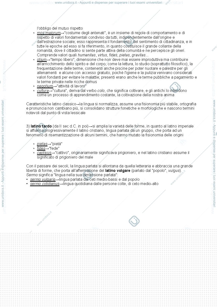 Anteprima pagina 4 — Dispensa lingua latina (professoressa Ricci)
