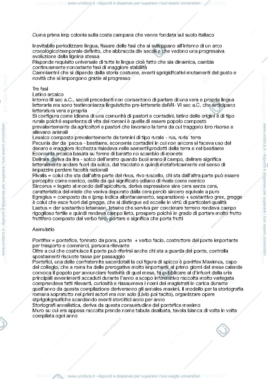 Anteprima pagina 4 — Lingua Latina - Simona Ricci (Integrativo del corso di Letteratura Latina - Silvia Stucchi) 