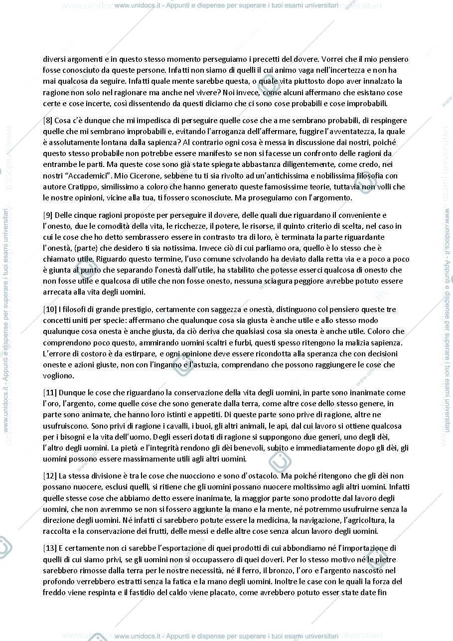 Anteprima pagina 2 — De Officiis libro II Cicerone