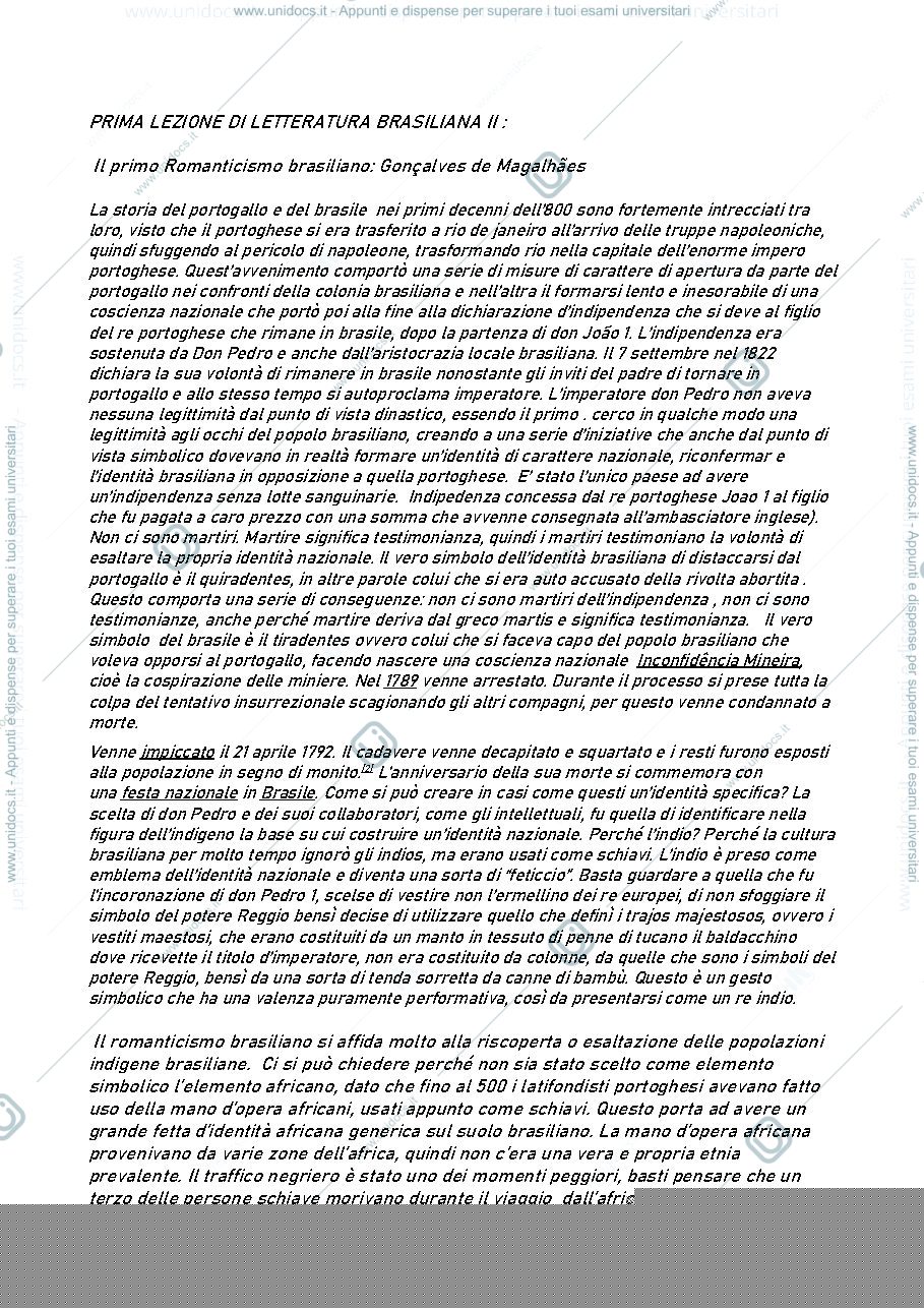 Anteprima pagina 1 — appunti prima lezione letteratura  portoghese 2