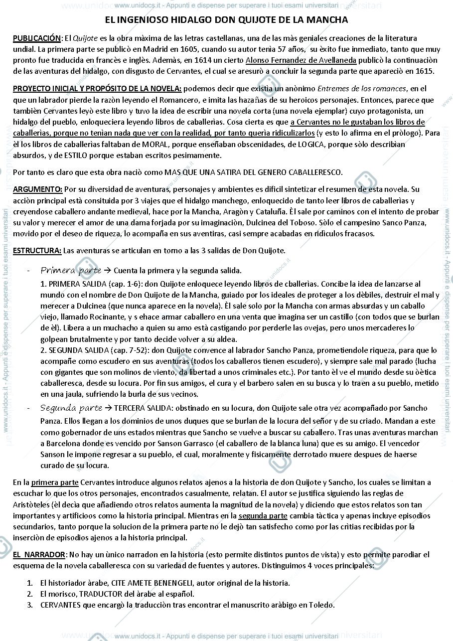 Anteprima pagina 1 — Don Quijote