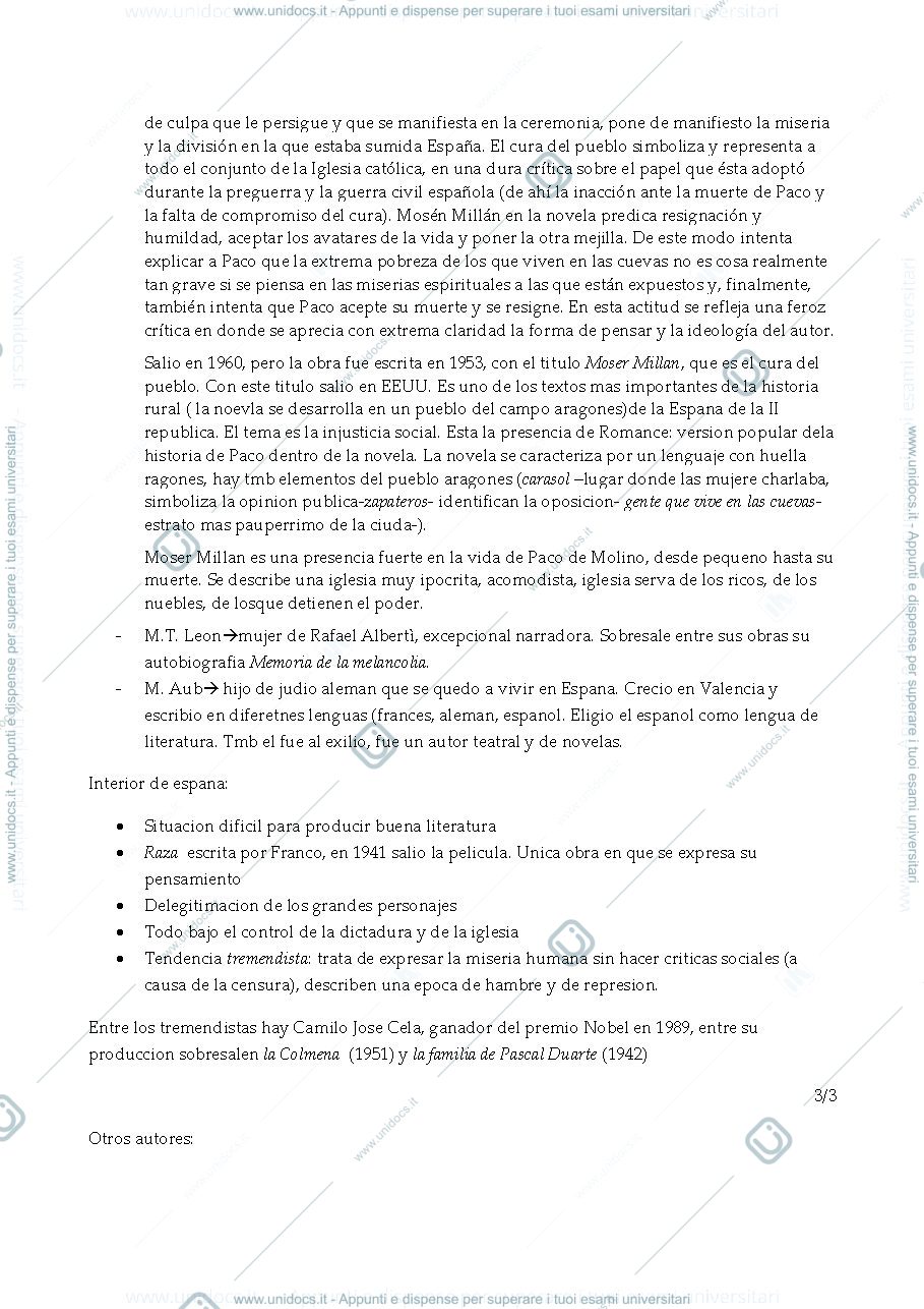 Anteprima pagina 4 — APPUNTI DI LETTERATURA SPAGNOLA CONTEMPORANEA 20/21