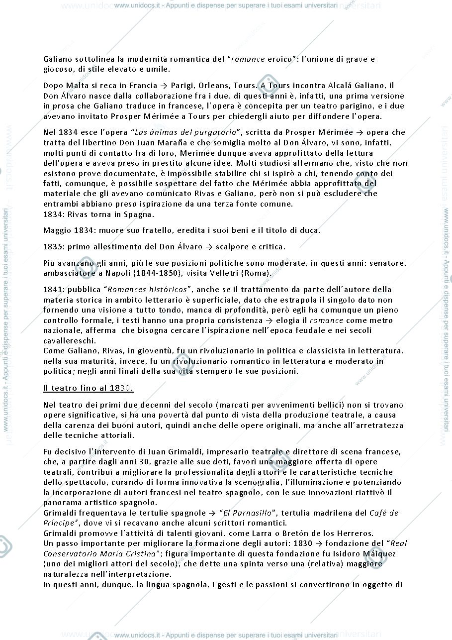 Anteprima pagina 4 — Appunti del corso di Letteratura Spagnola I 