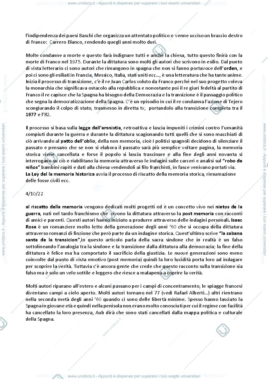 Anteprima pagina 5 — letteratura spagnola 1 
