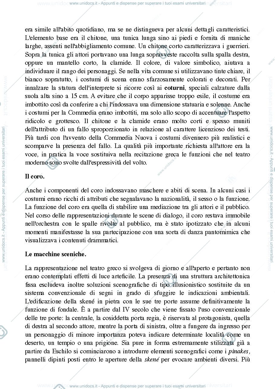 Anteprima pagina 3 — RIASSUNTO "STORIA DEL TEATRO.LO SPAZIO SCENICO DAI GRECI ALLE AVANGUARDIE." Sinisi,Innamorati
