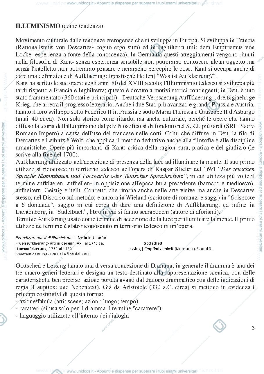 Anteprima pagina 3 — Letteratura tedesca Moduli A e B