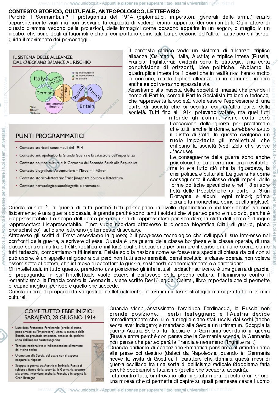 Anteprima pagina 1 — Letteratura tedesca III, Guerra