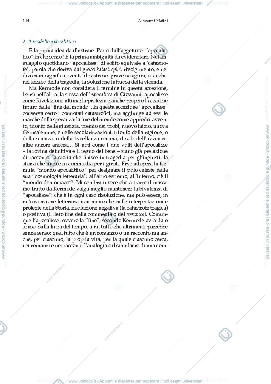 Anteprima pagina 2 — Sul senso della fine 