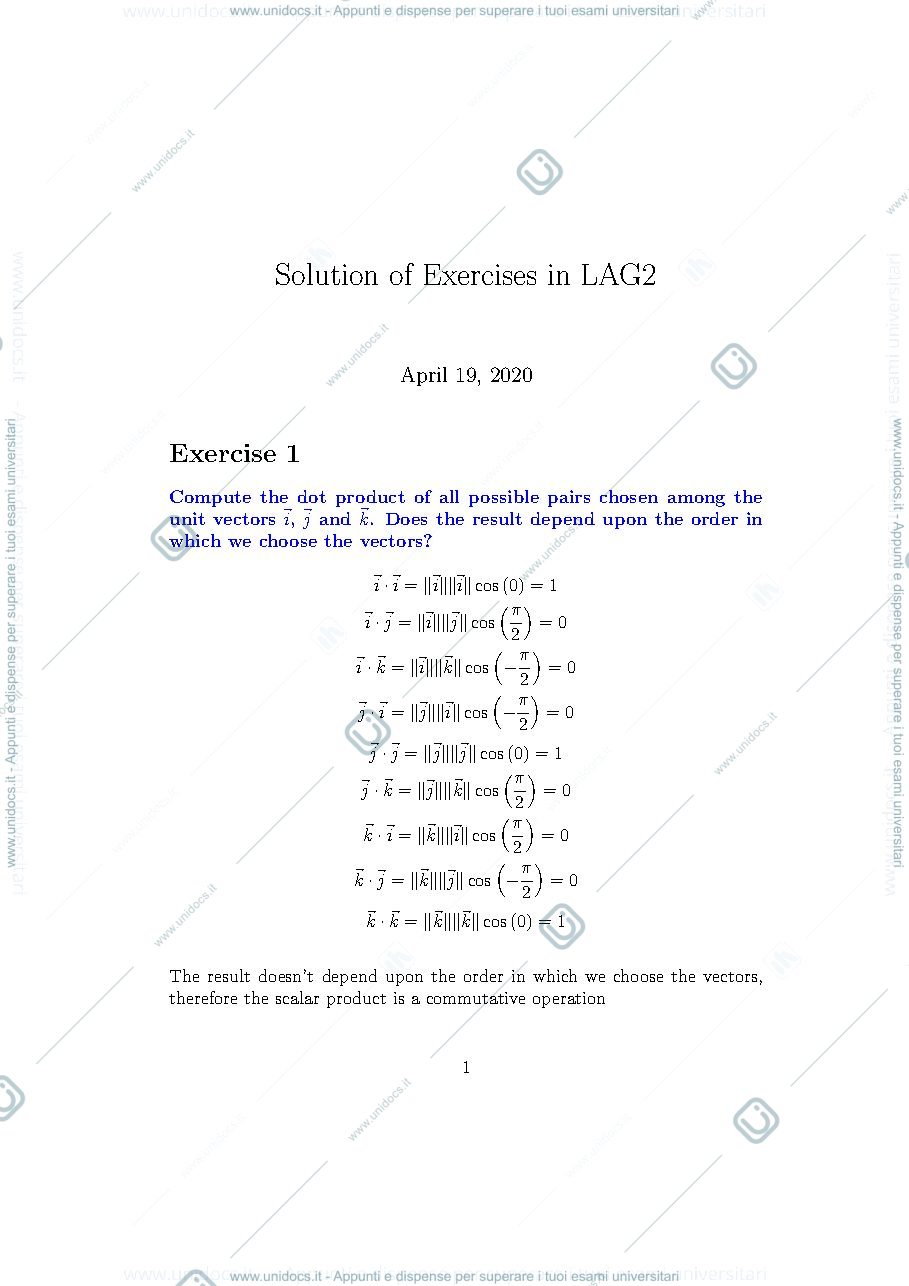 Anteprima pagina 1 — Esercizi 2