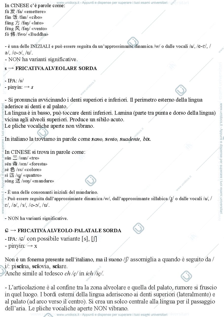 Anteprima pagina 2 — FONOLOGIA CINESE PROF. PICCININI