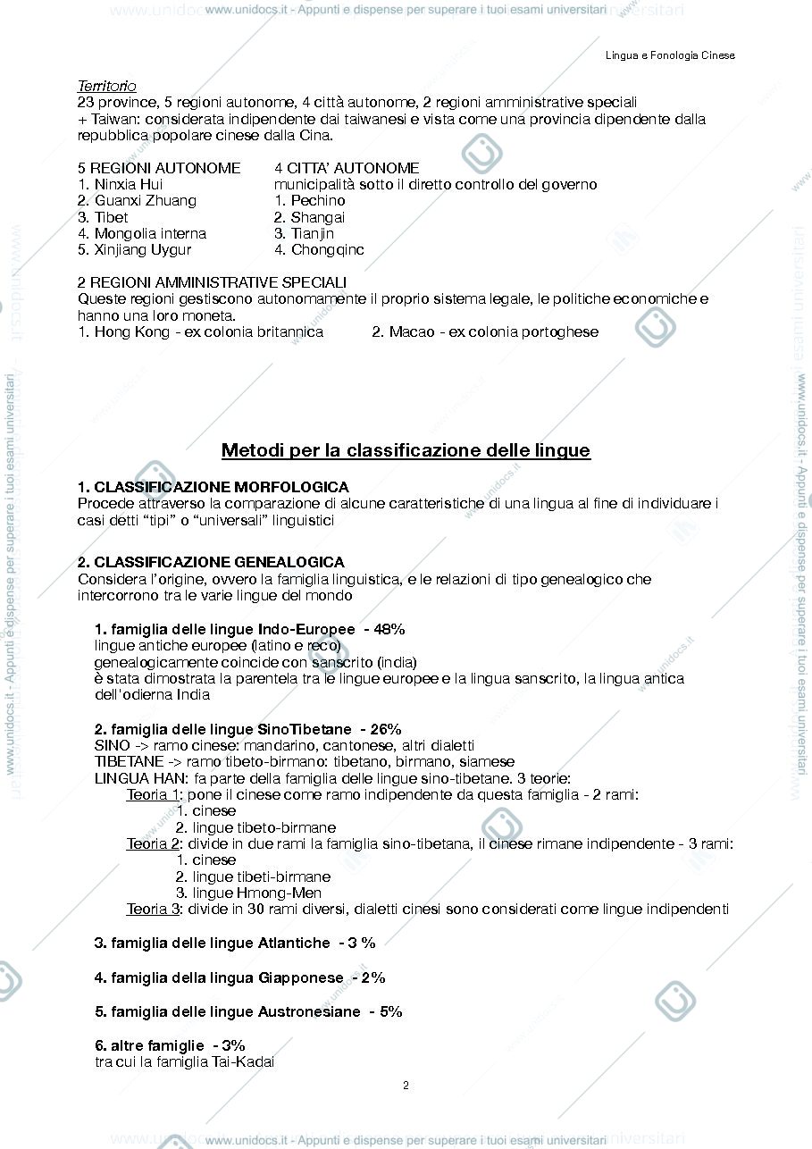 Anteprima pagina 2 — Lingua Cinese 1 (Fonologia)