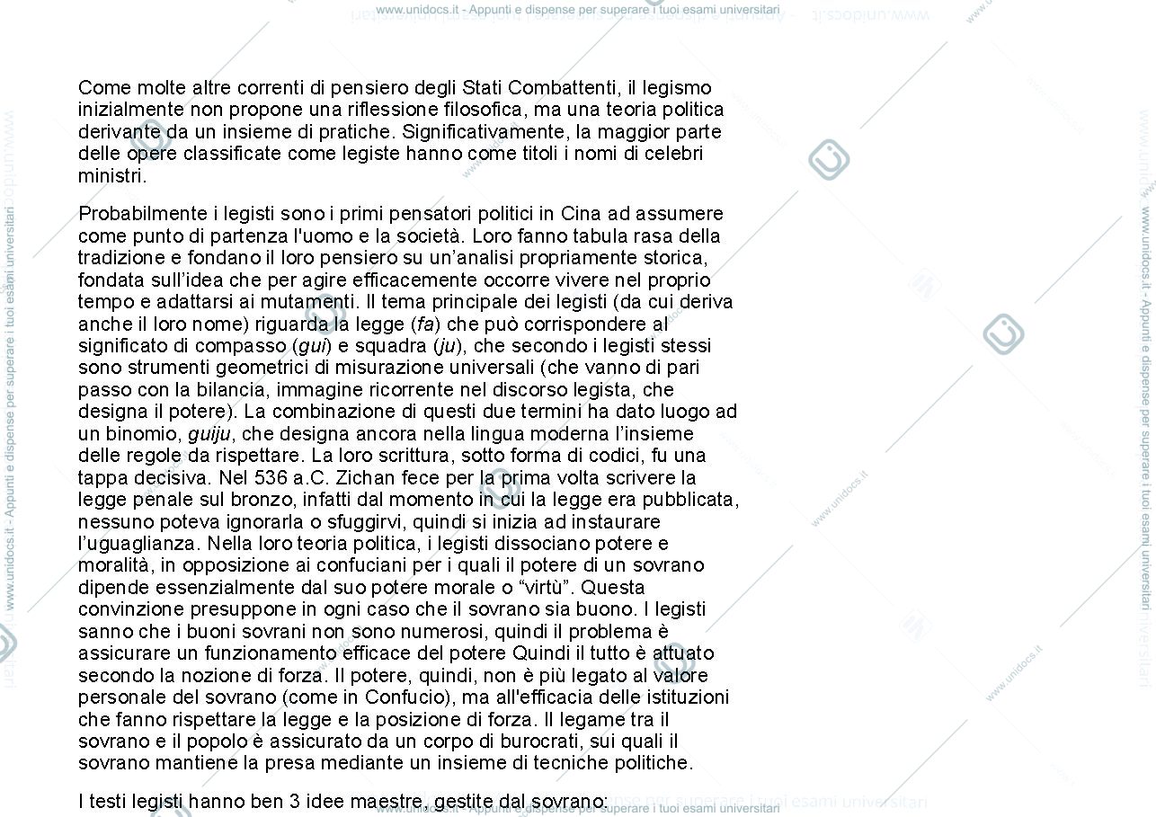 Anteprima pagina 1 — Riassunto Legisti