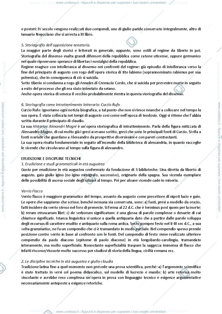Anteprima pagina 4 — Storia della LETTERATURA LATINA (II parte) 