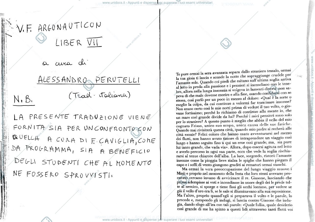 Anteprima pagina 1 — Argonauticon liber VII