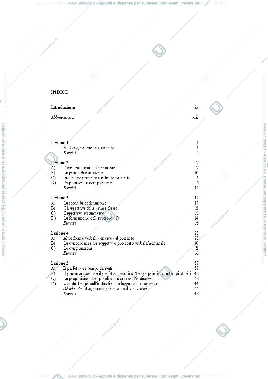 Anteprima pagina 3 — Lingua latina - Morfologia e sintassi