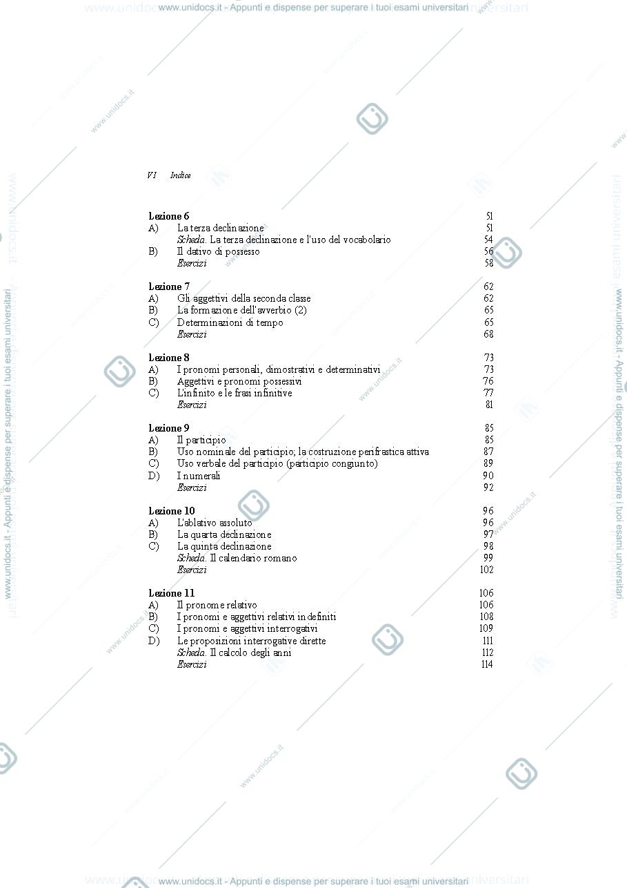 Anteprima pagina 4 — Lingua latina - Morfologia e sintassi