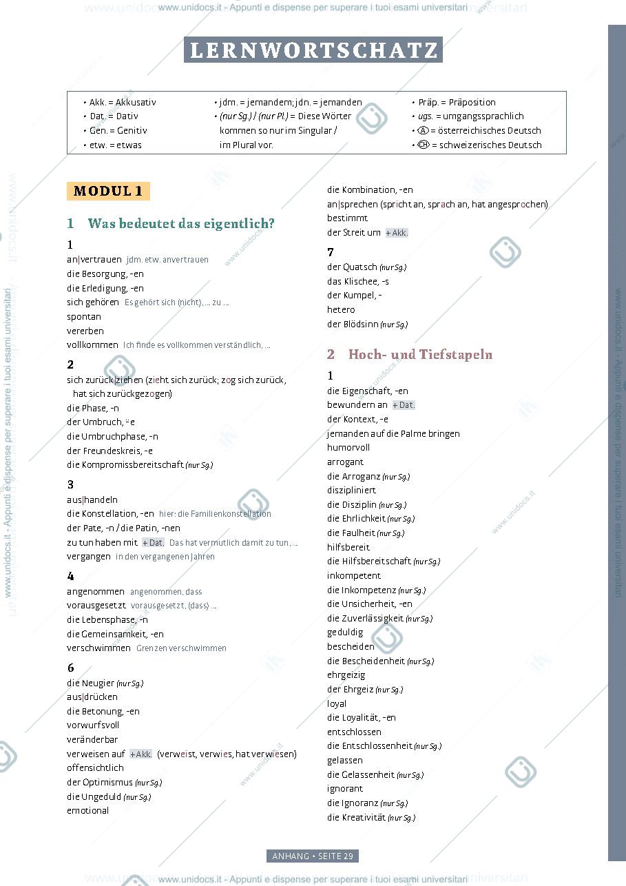 Anteprima pagina 1 — Vokabeln Vielfalt C1