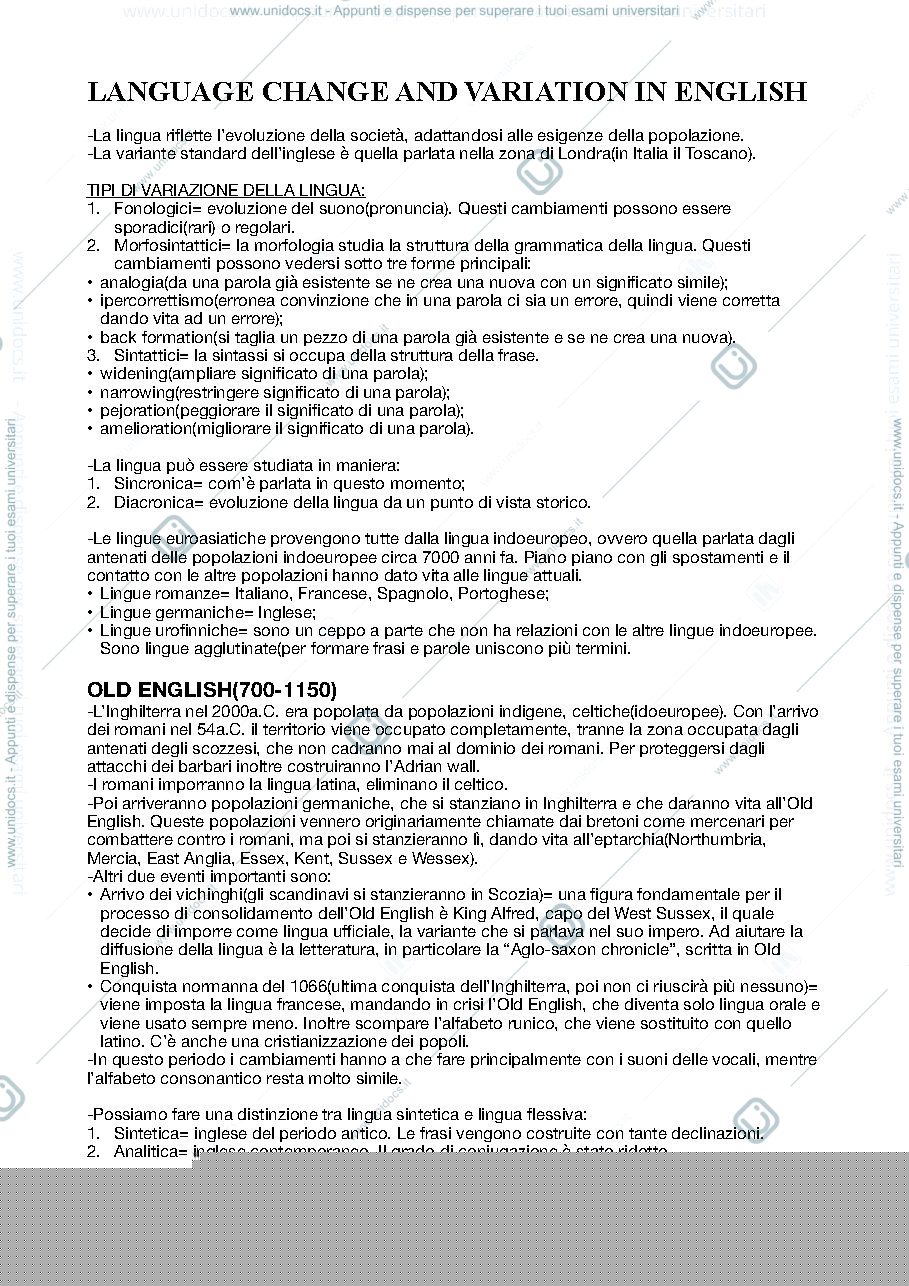 Anteprima pagina 1 — introduzione lingua e traduzione inglese I
