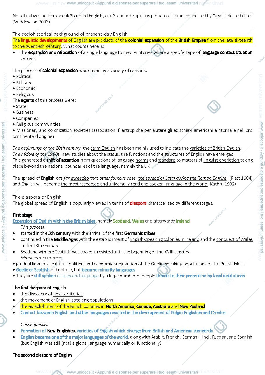 Anteprima pagina 1 — Capitolo 4 Linguistics
