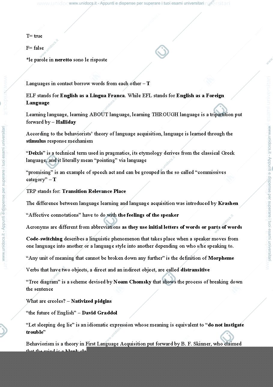 Anteprima pagina 1 — Sociolinguistics 
