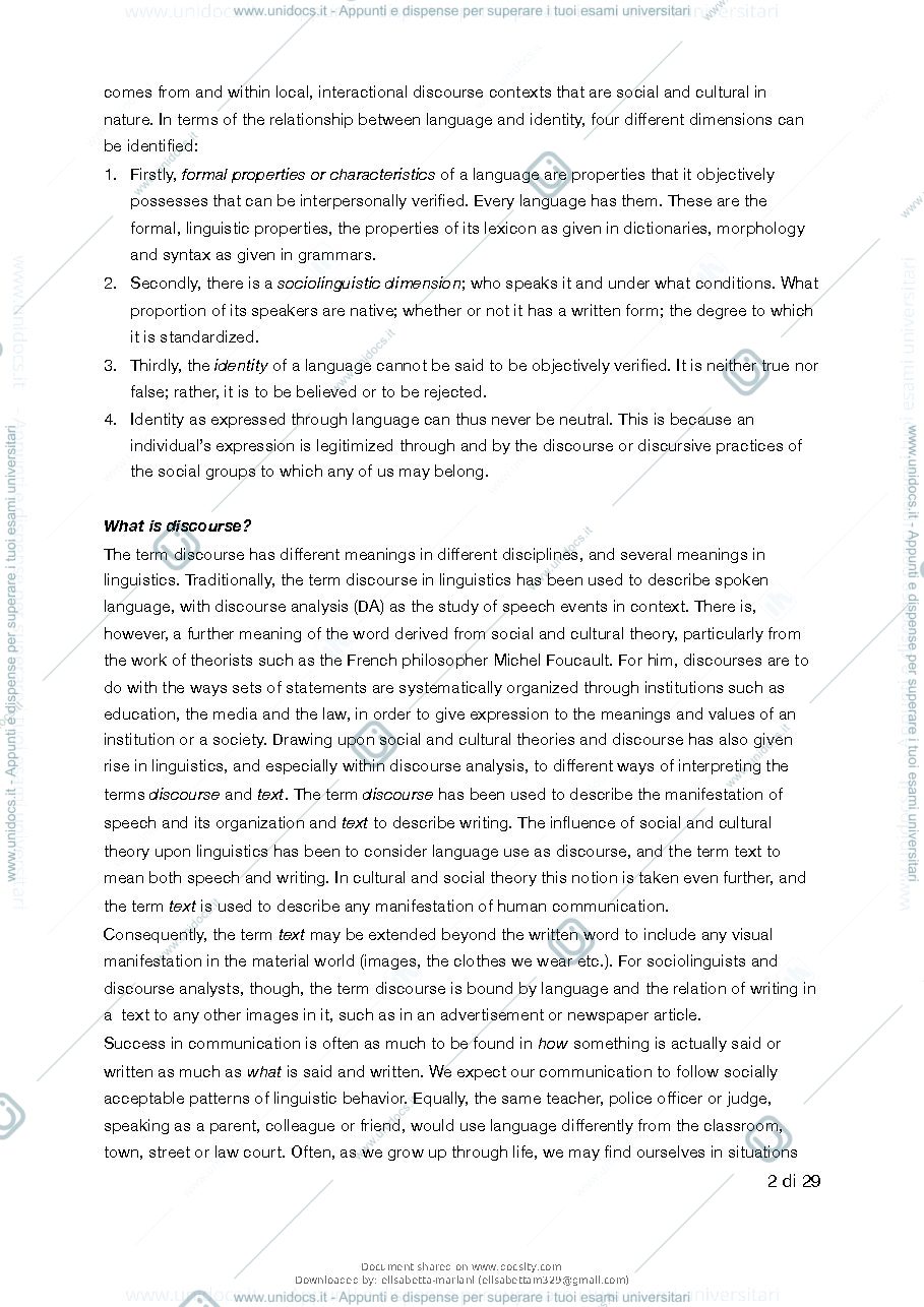 Anteprima pagina 3 — Riassunti Lingua e Traduzione Inglese