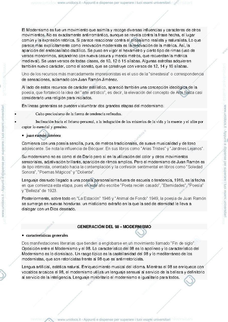 Anteprima pagina 2 — Modernismo, '98, novecentismo