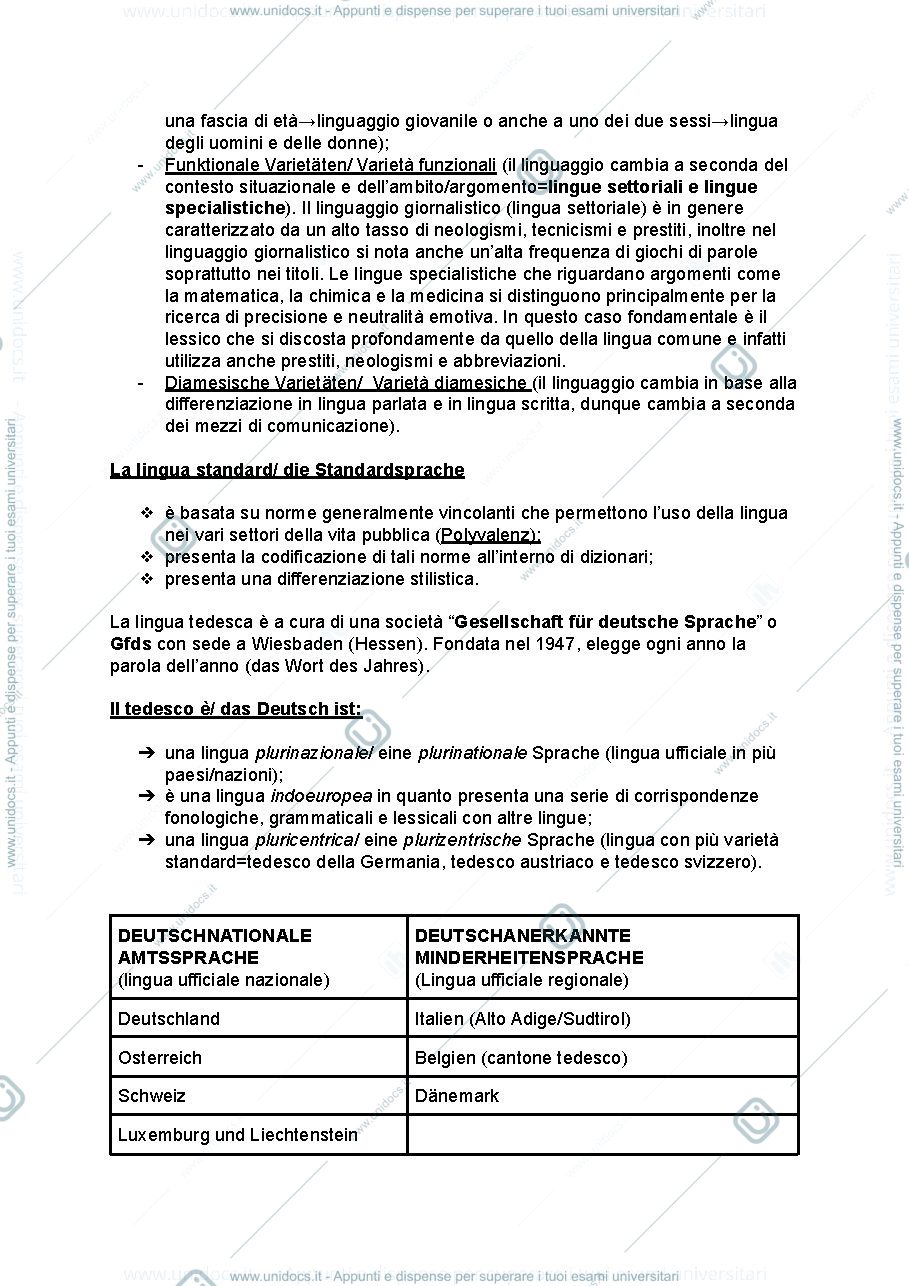 Anteprima pagina 2 — esame di tedesco 1