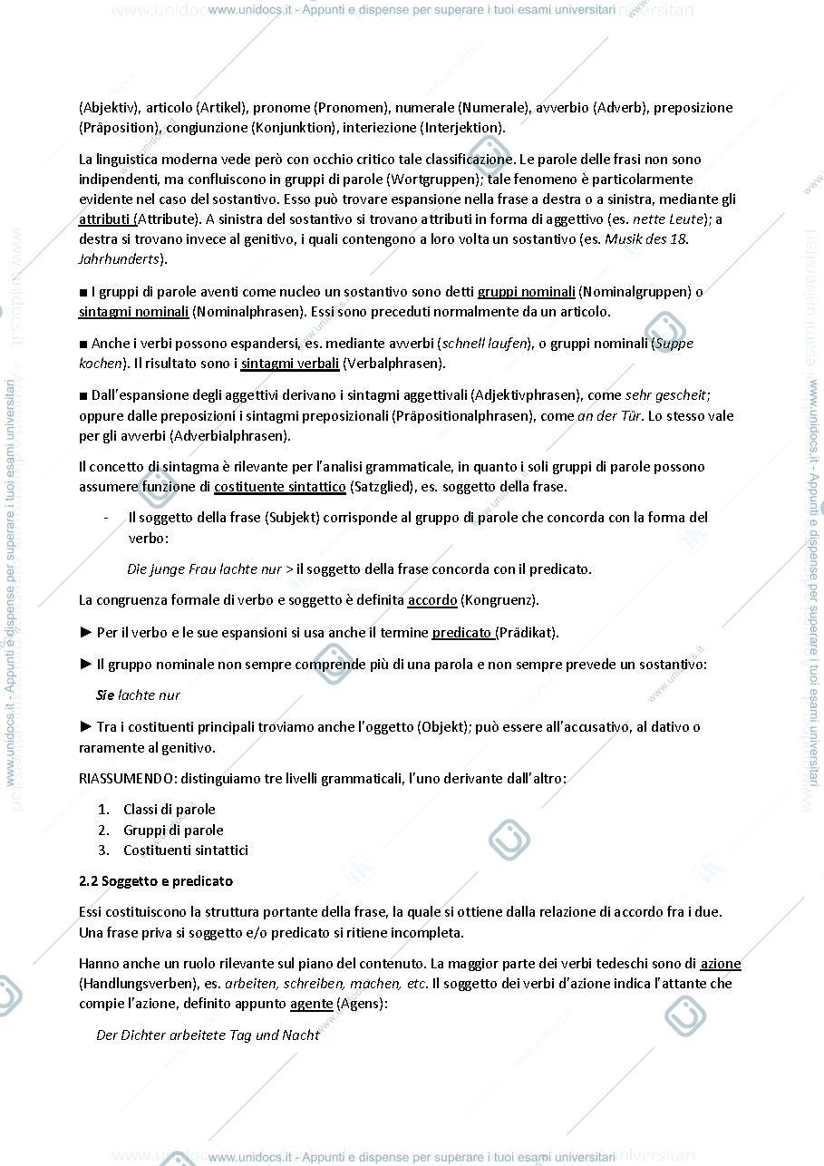 Anteprima pagina 3 — riassunto libro LEGGERE E COMPRENDERE IL TEDESCO - Foschi (2018-2019)