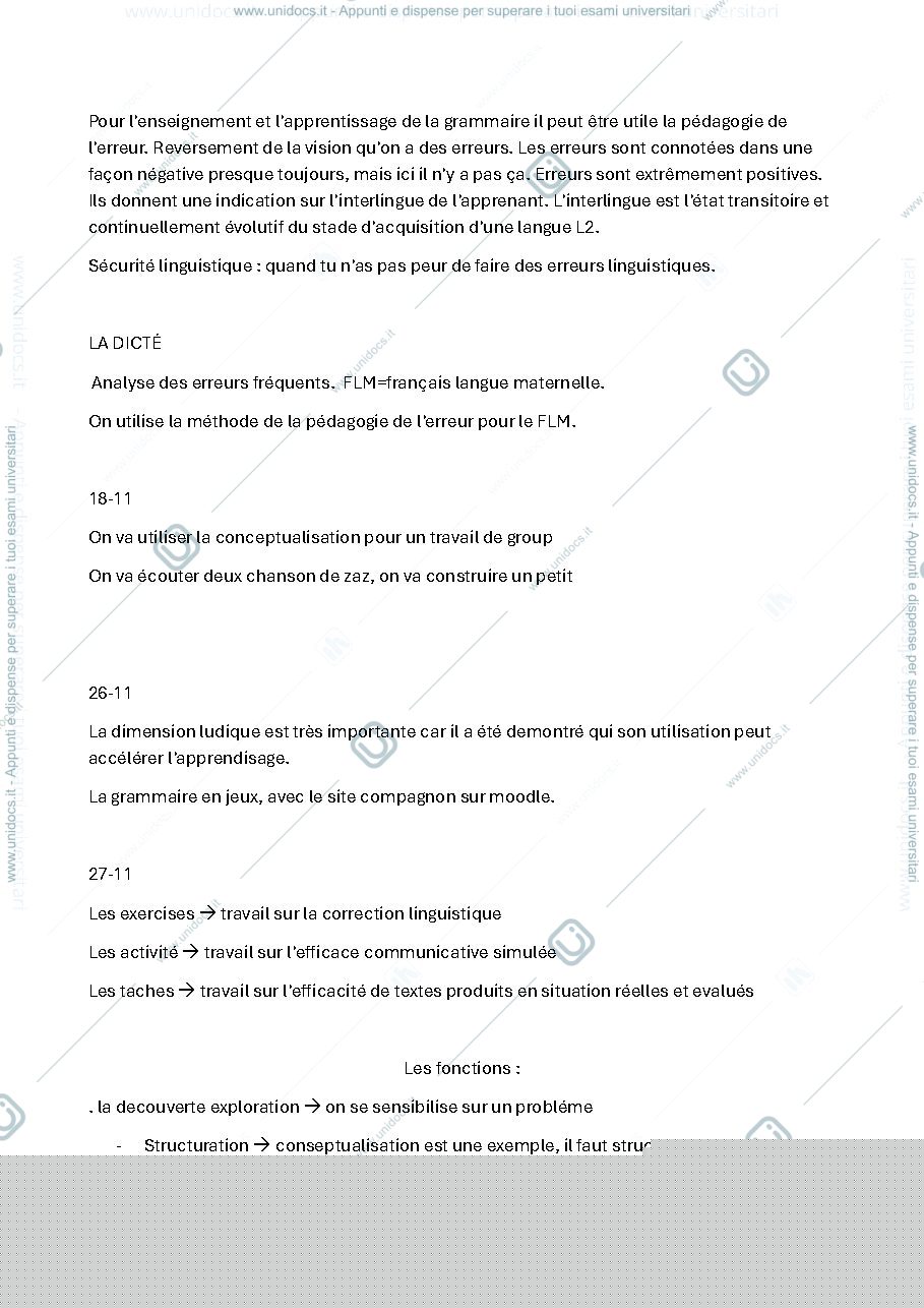 Anteprima pagina 3 — appunti misti a sbobine di lingua francese