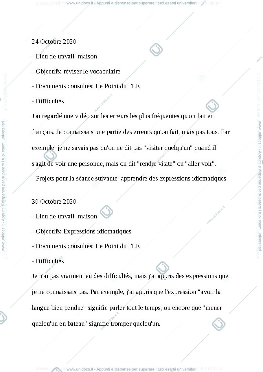 Anteprima pagina 3 — Esempio di Journal de Bord (LIN0002)
