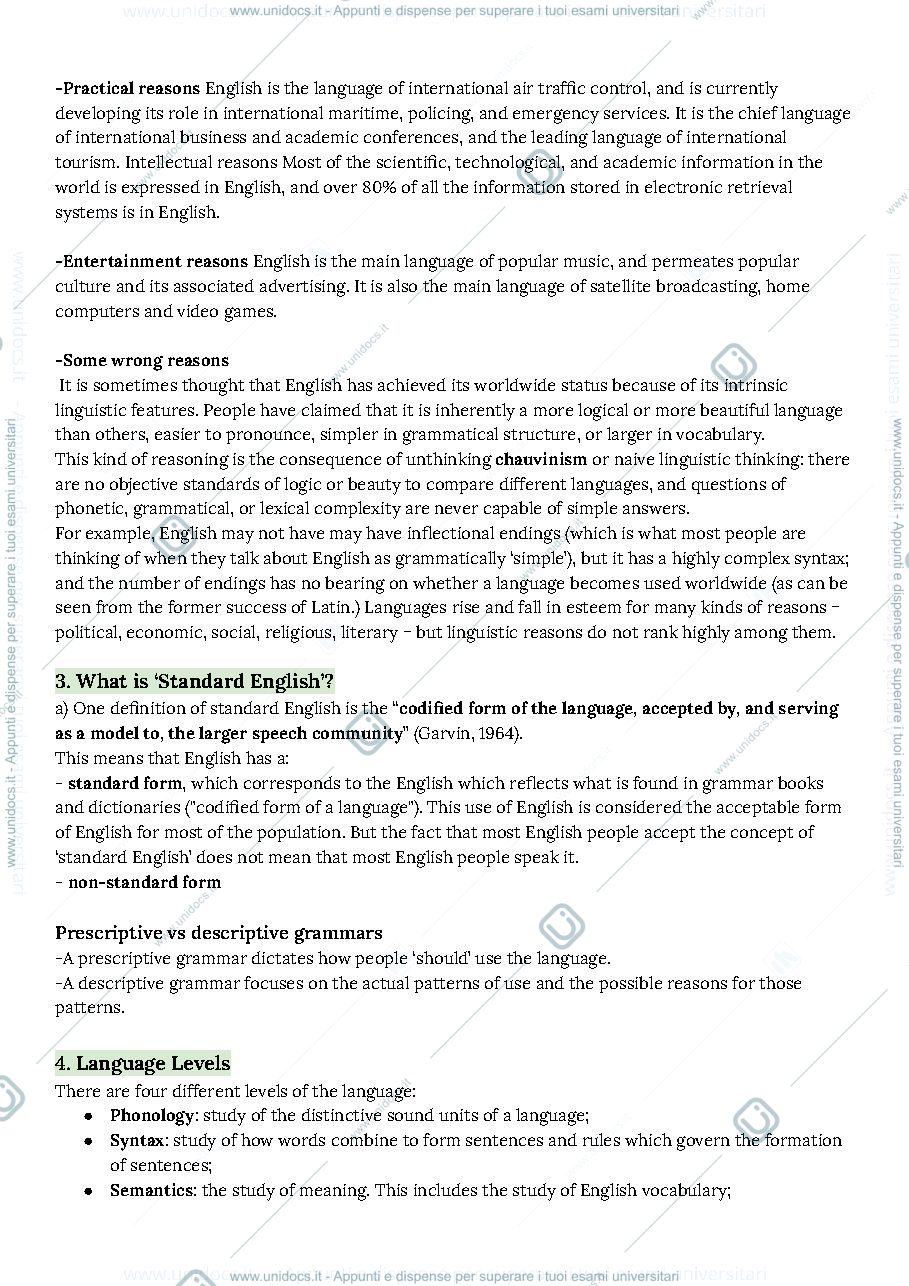 Anteprima pagina 2 — appunti inglese 1