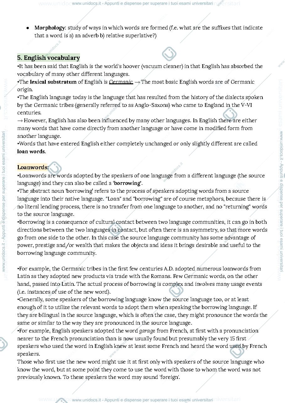 Anteprima pagina 3 — appunti inglese 1
