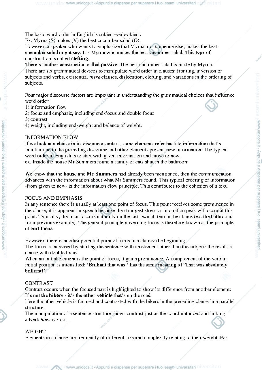 Anteprima pagina 1 — APPUNTI CAPITOLO 12 LONGMAN 
