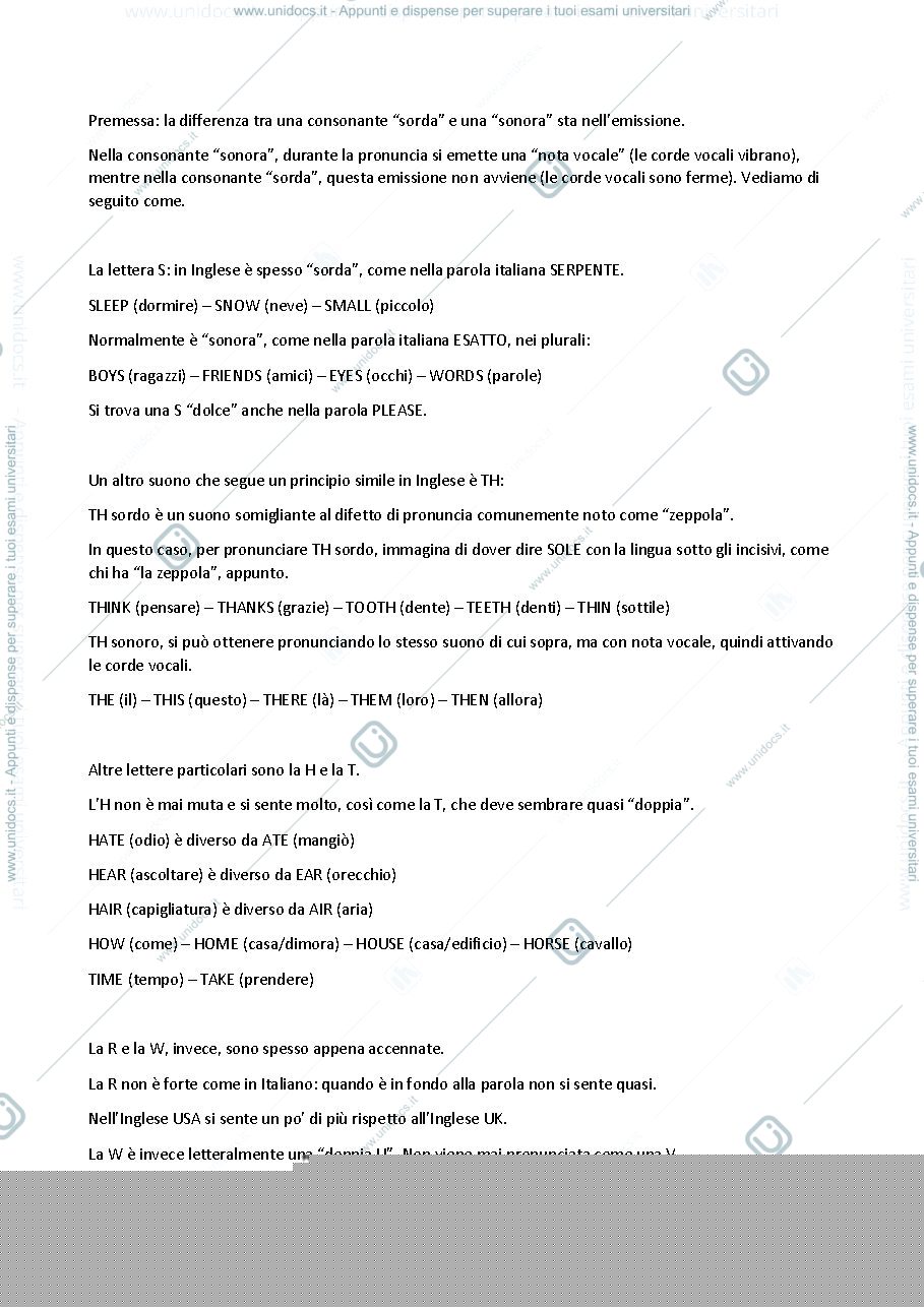 Anteprima pagina 1 — Basi fonologia 