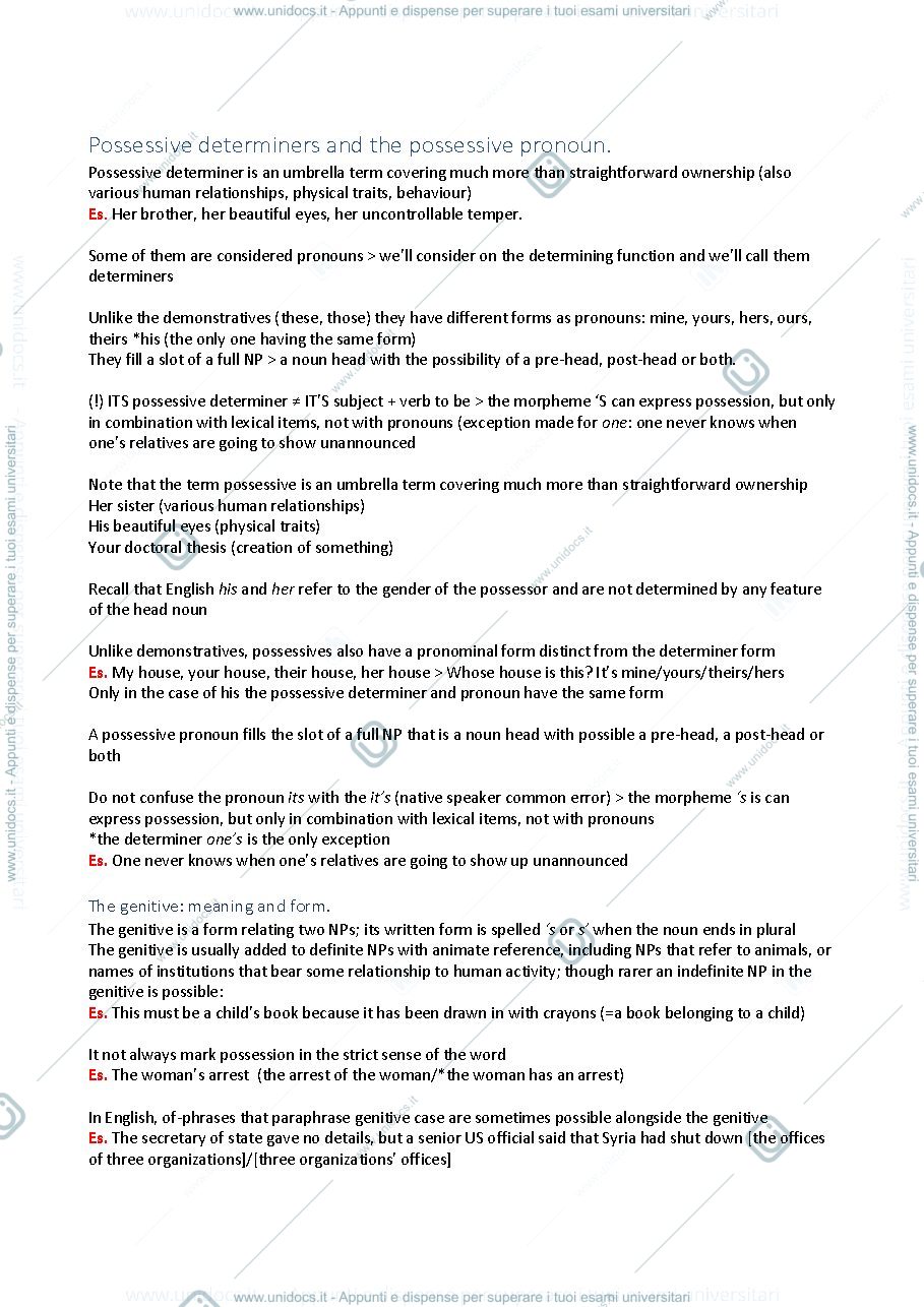 Anteprima pagina 1 — Riassunto Inglese 2 Nava