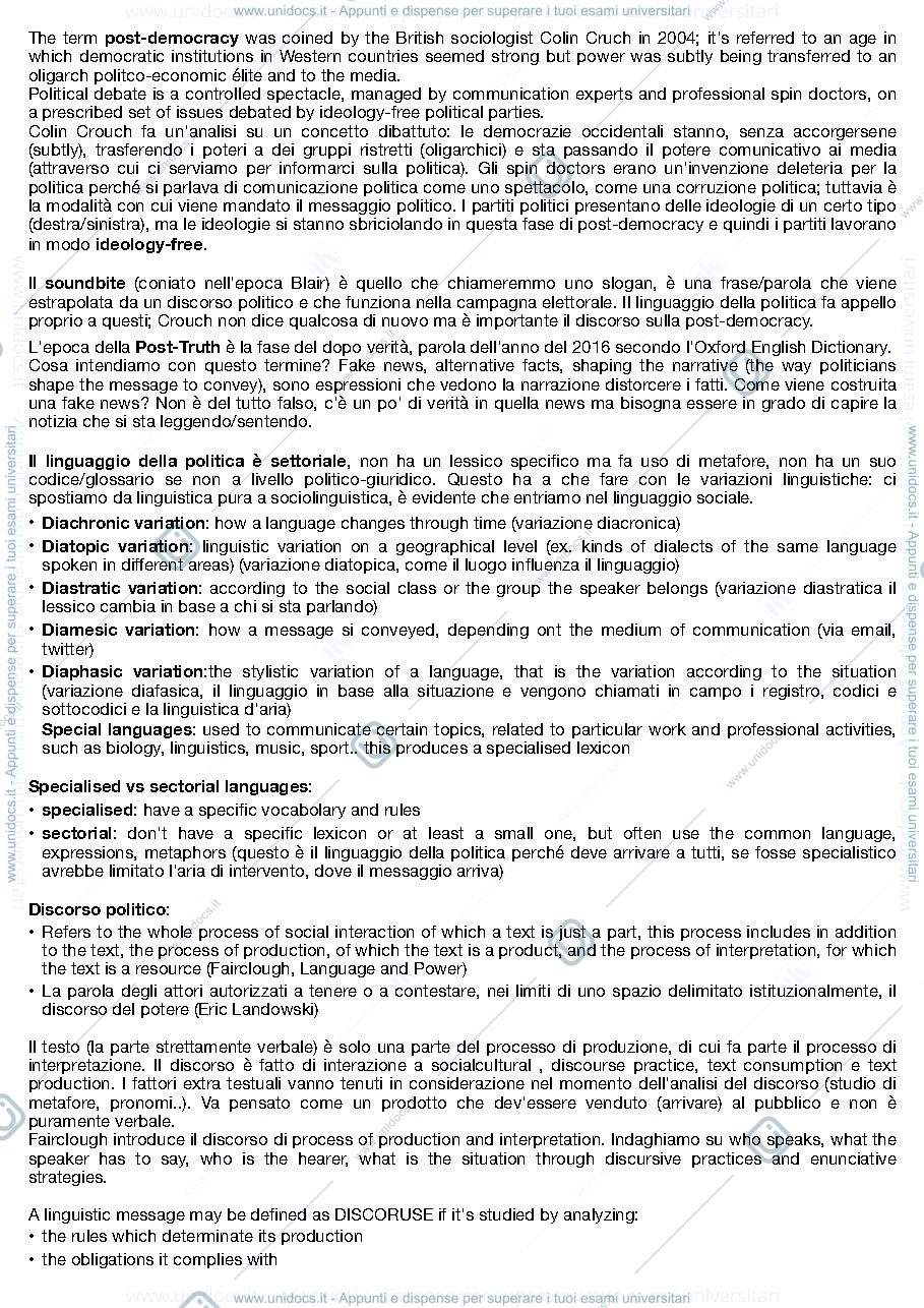 Anteprima pagina 2 — Lingua inglese III