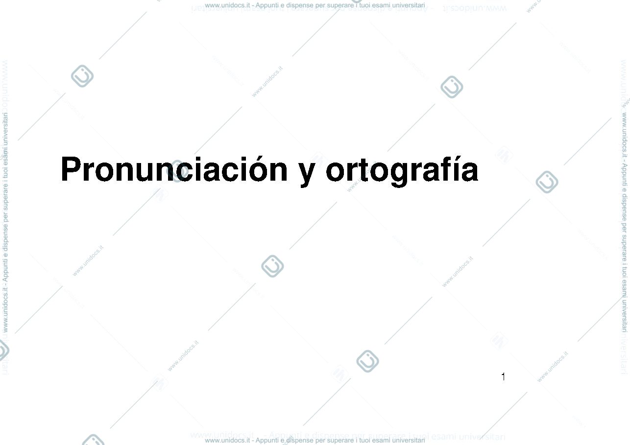 Anteprima pagina 1 — pronuncia e ortografia spagnola 