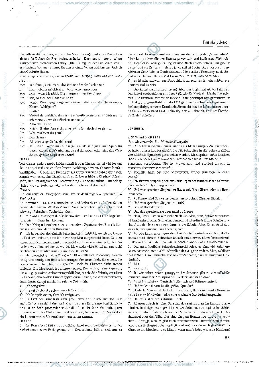 Anteprima pagina 1 — Trascrizioni audio