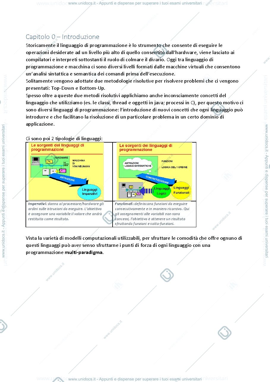 Anteprima pagina 2 — Linguaggi e modelli computazionali