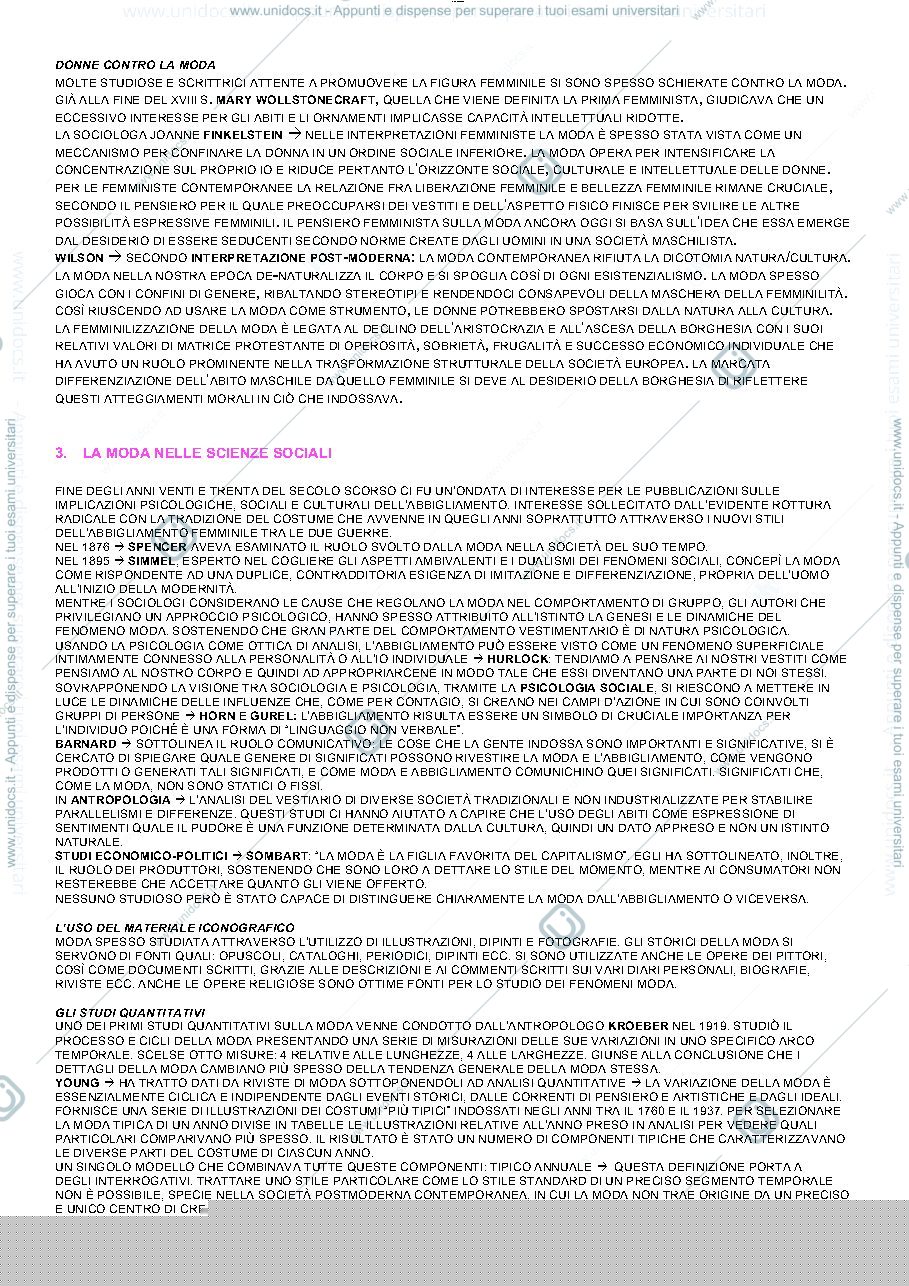 Anteprima pagina 3 — Riassunto "La moda" di Kawamura